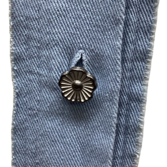 POL JACKET 100% COTTON Cream & Denim NEW 1 LG LEFT! - Picture 11 of 11